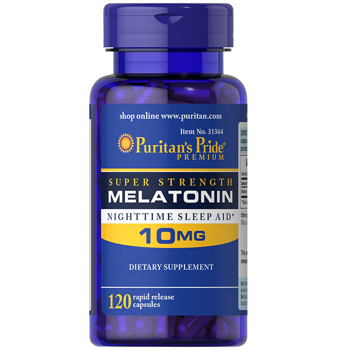 Puritan Pride   - Melatonin 10 Mg - 120 Capsules