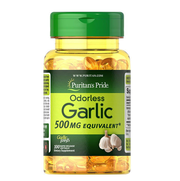 Puritan Pride   - Odorless Garlic 500 Mg