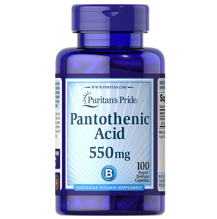 Puritan Pride   - Pantothenic Acid 550Mg Time Release