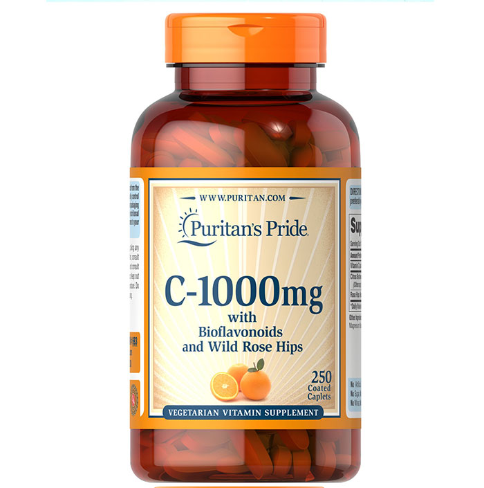 Puritan Pride   - Vitamin C-1000 Mg with Bioflavonoids and WIld Rose Hips - 250 Caplets