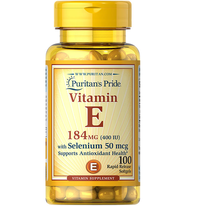 Puritan Pride   - Vitamin E with Selenium 50 Mcg