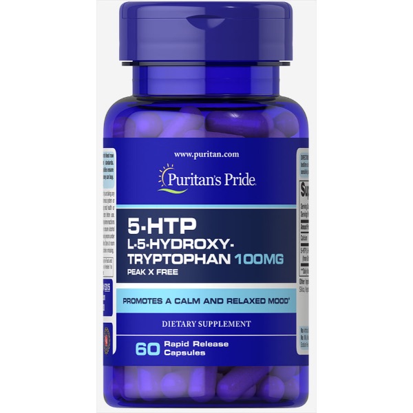 Puritan Pride   - Puritan's Pride 5-HTP 100 mg (Griffonia Simplicifolia) 60 Capsule – 5315