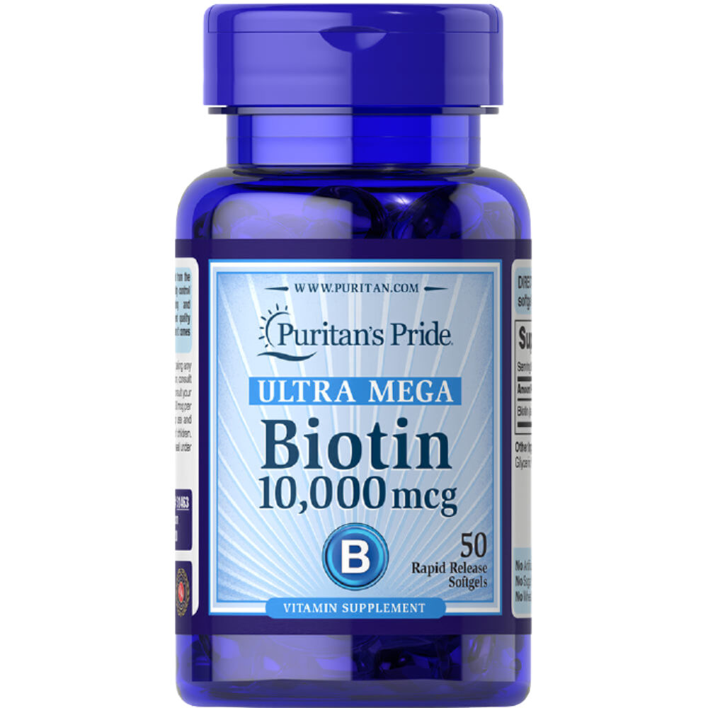 Puritan Pride   - Biotin 10.000 Mcg 50 Softgel
