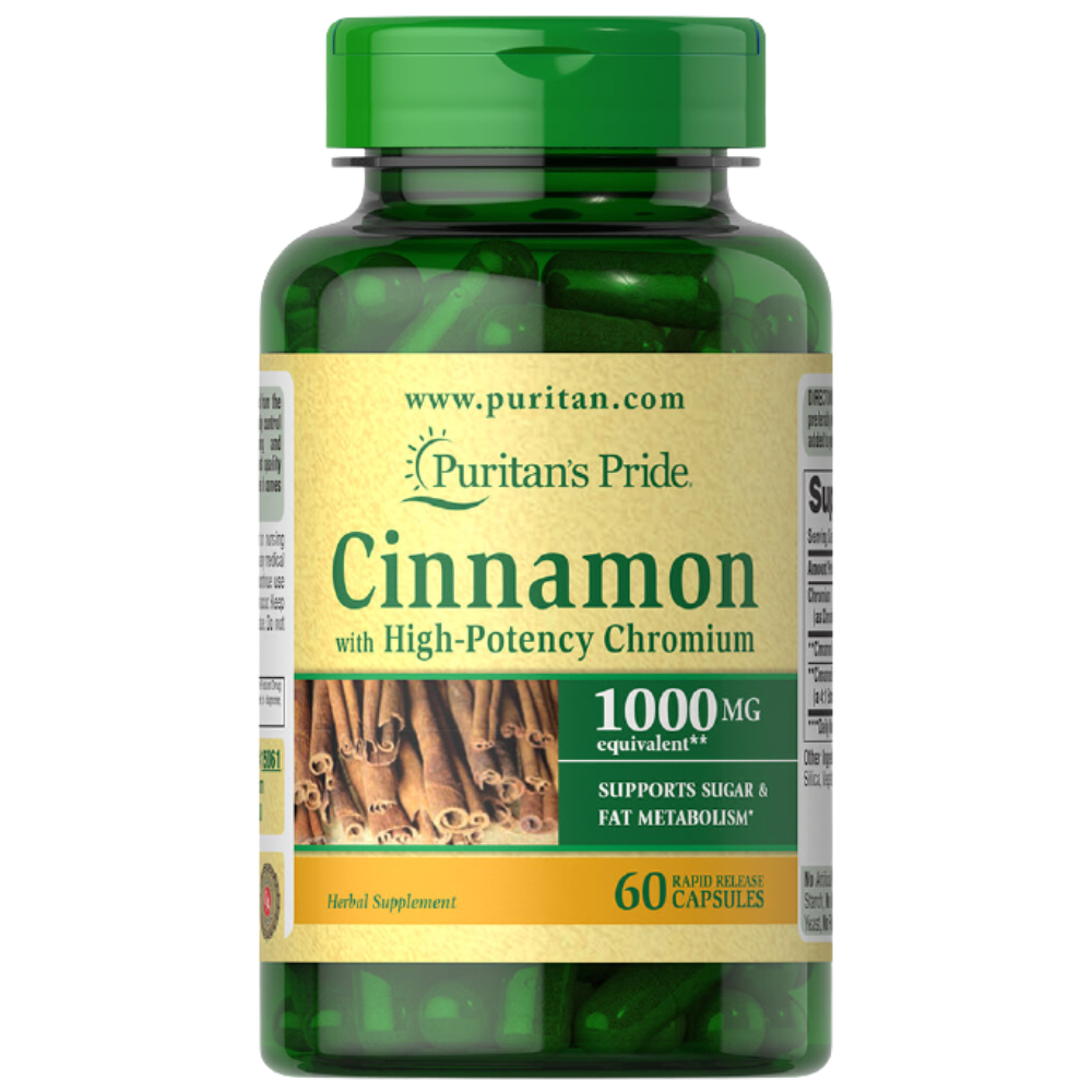 Puritan Pride   - Cinnamon Complex with High Potency Chromium 1000 Mg