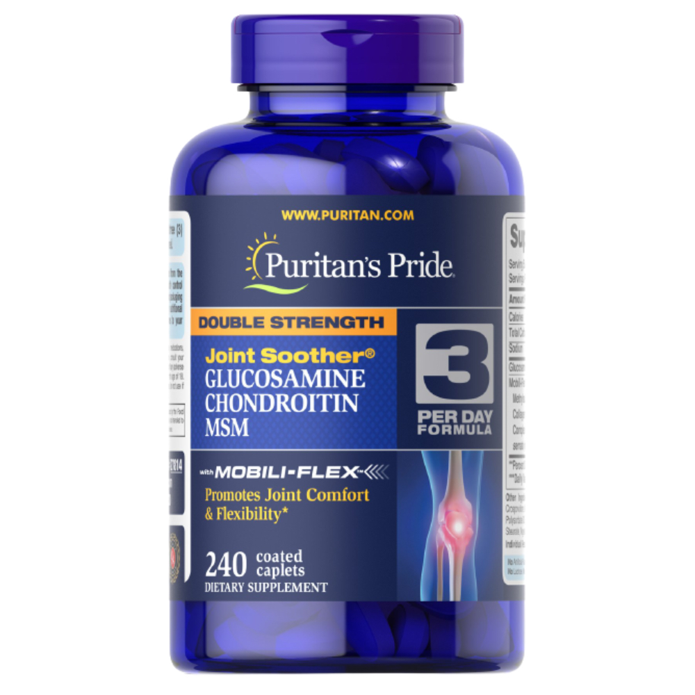 Puritan Pride   - Double Glucosamine, Chondroitin & MSM 240 Caplets