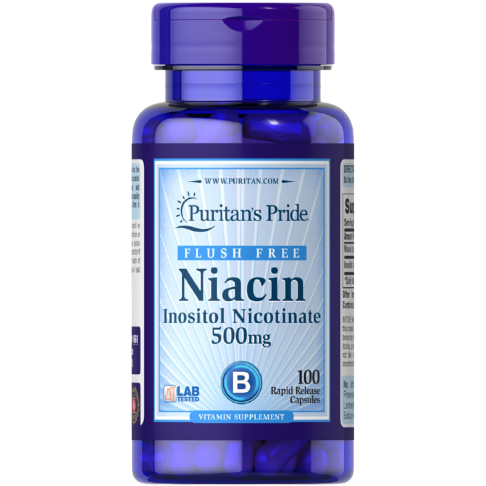 Puritan Pride   - Flush Free Niacin 500 Mg