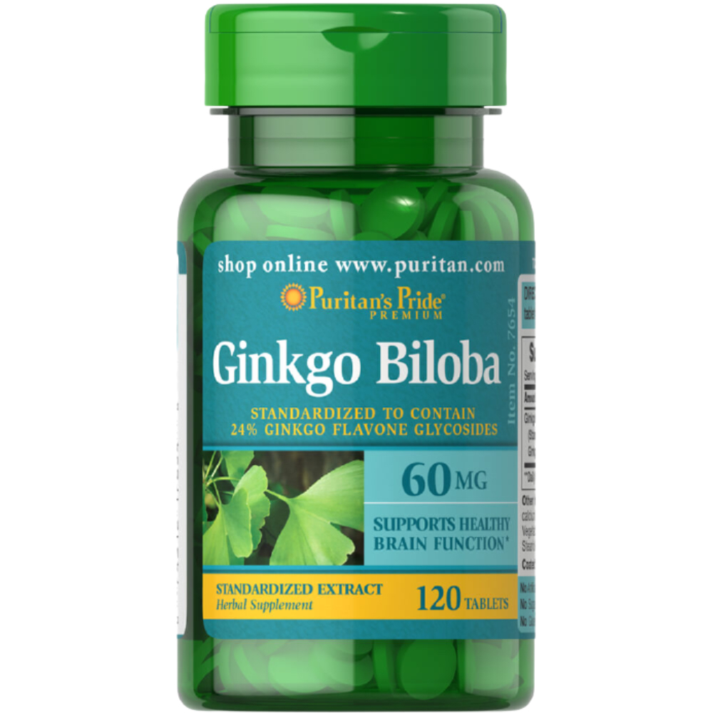 Puritan Pride   - Ginkgo Biloba Standarized Extract 60 Mg