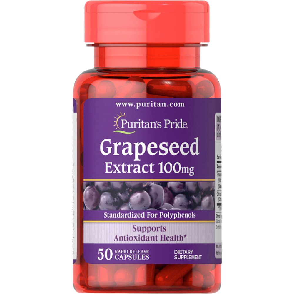 Puritan Pride   - Grapeseed Extract 100 mg 50 Capsules