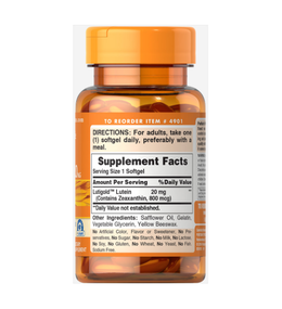 Lutein with Zeaxanthin 20 Mg - 60 Softgels